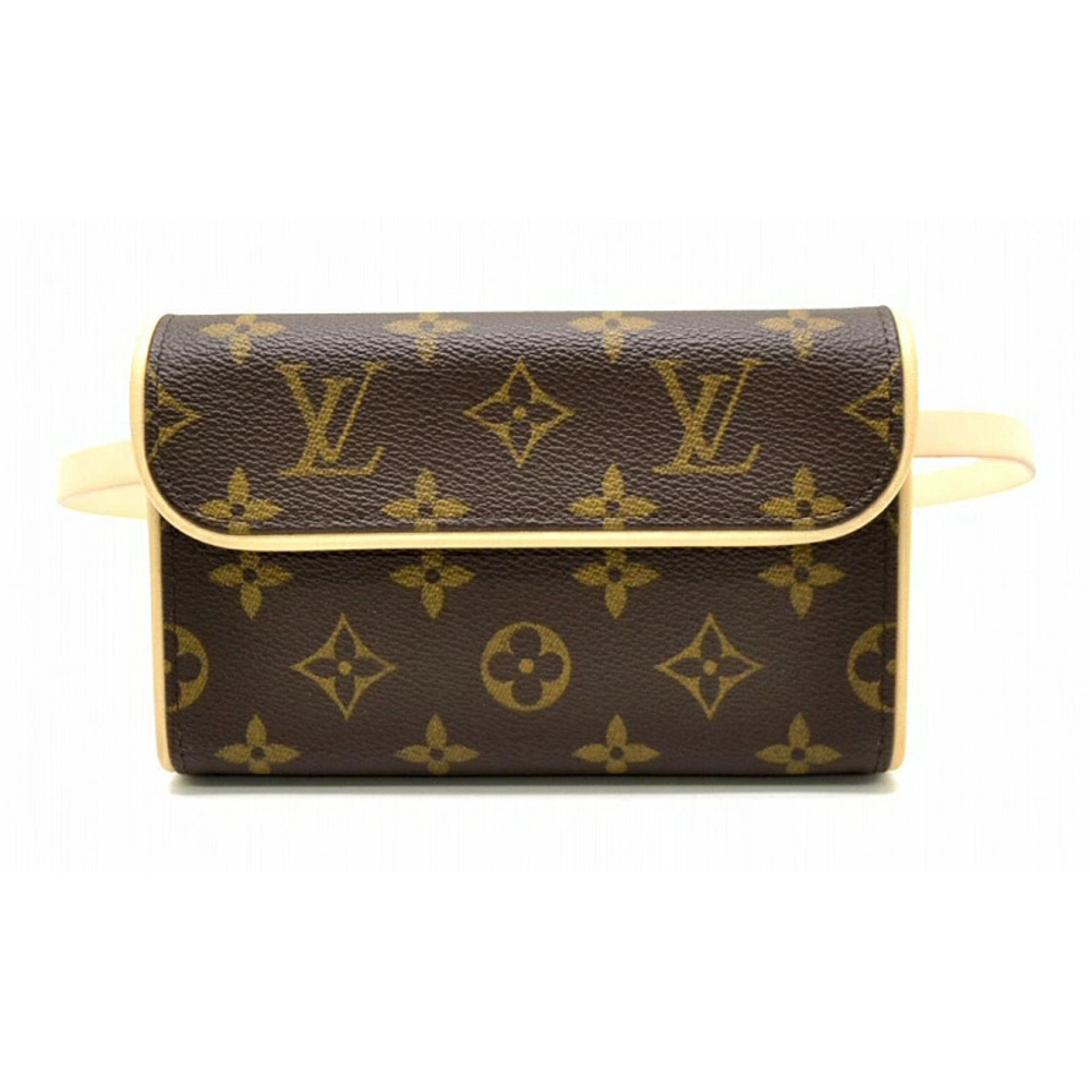 LOUIS VUITTON Monogram Pochette Florentine Waist Clutch Bag Hip Strap XS